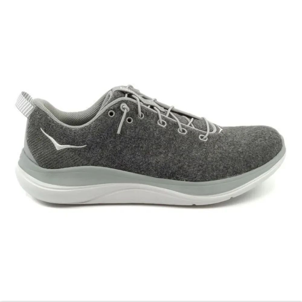 ✨HOKA ONE ONE - HUPANA FLOW WOOL DARK SHADOW SZ 9 SNEAKERS✨ - Picture 2 of 9